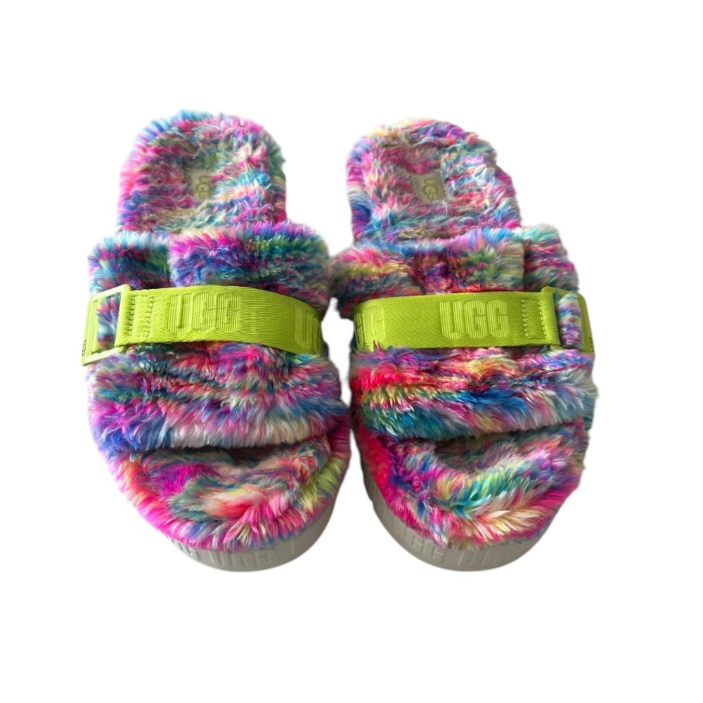 UGG Fluffita Slipper Sandals Pixelate Multi Color